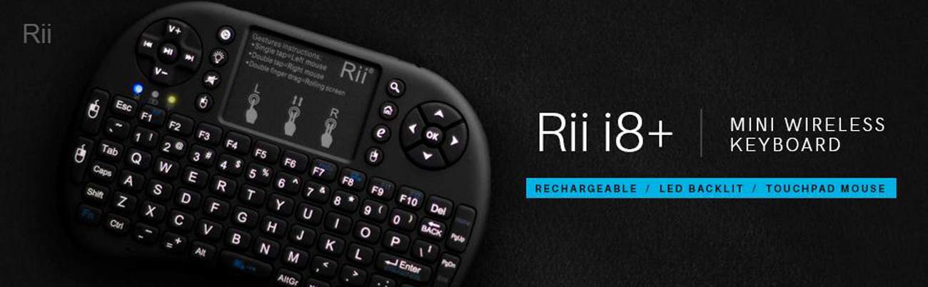 Rii Mini Wireless Keyboard i8+ BT